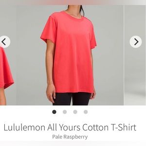 Lululemon All Yours Cotton T-Shirt BNWT
